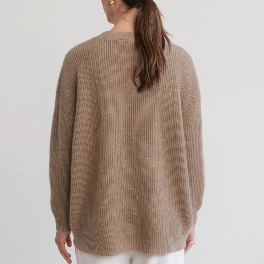 Jenni Kayne Cashmere Cocoon Cardigan - Undyed Stone - Picture 3 of 4